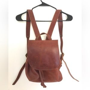 Portland Leather Backpack Purse